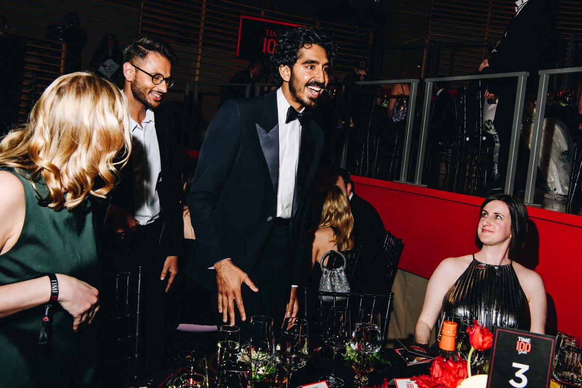 Dev Patel and guests at the TIME 100 Gala