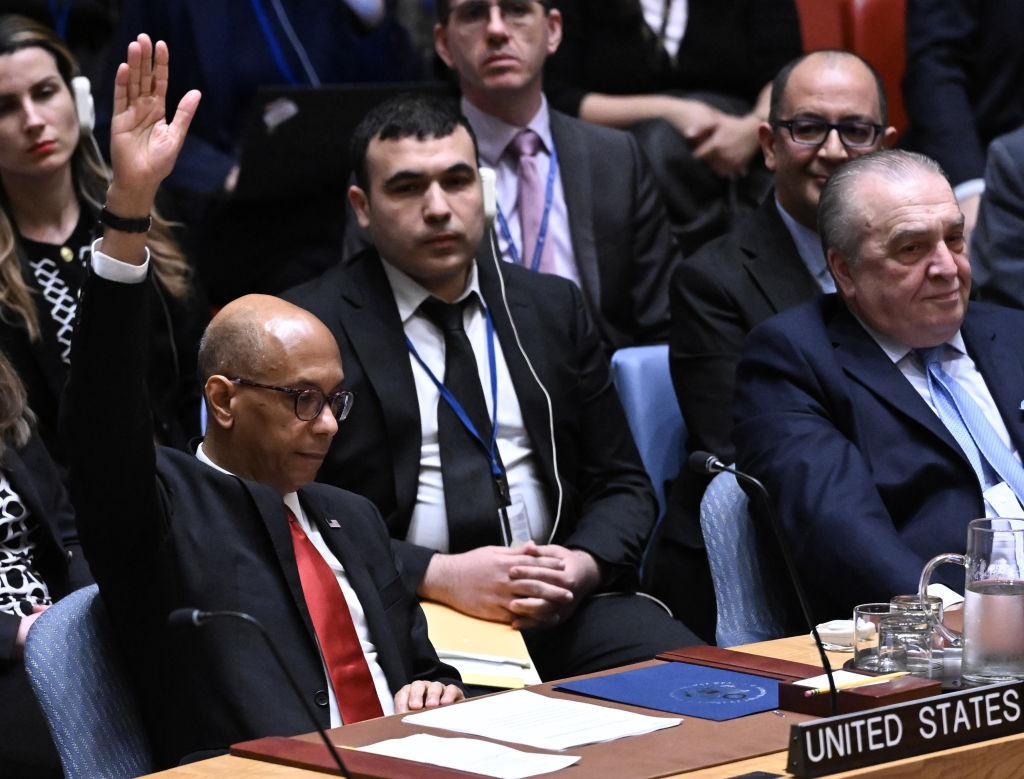 The U.s. Vetoes Resolution To Upgrade Palestine’s U.n. Membership