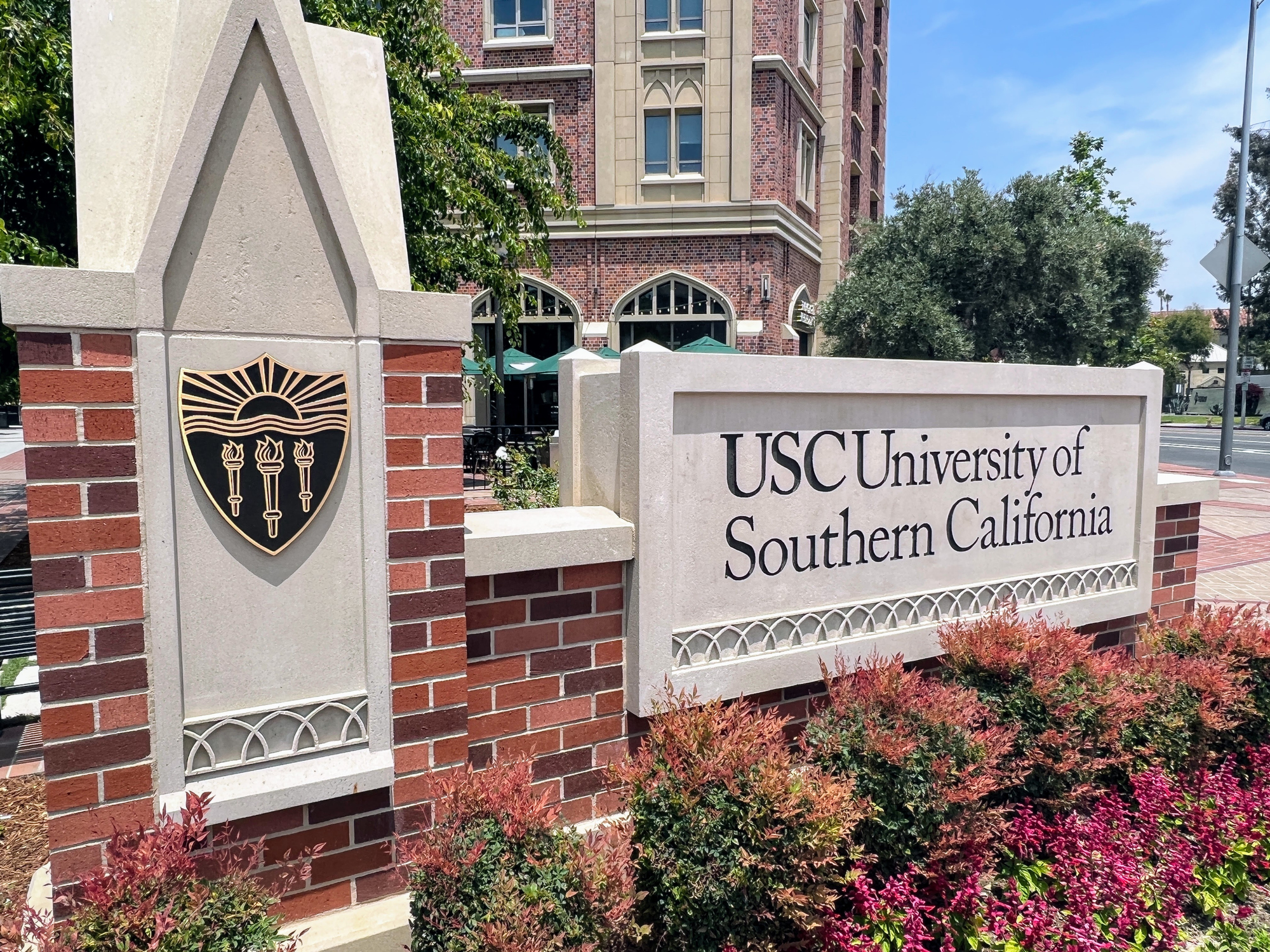 USC University of Southern California Campus Sign
