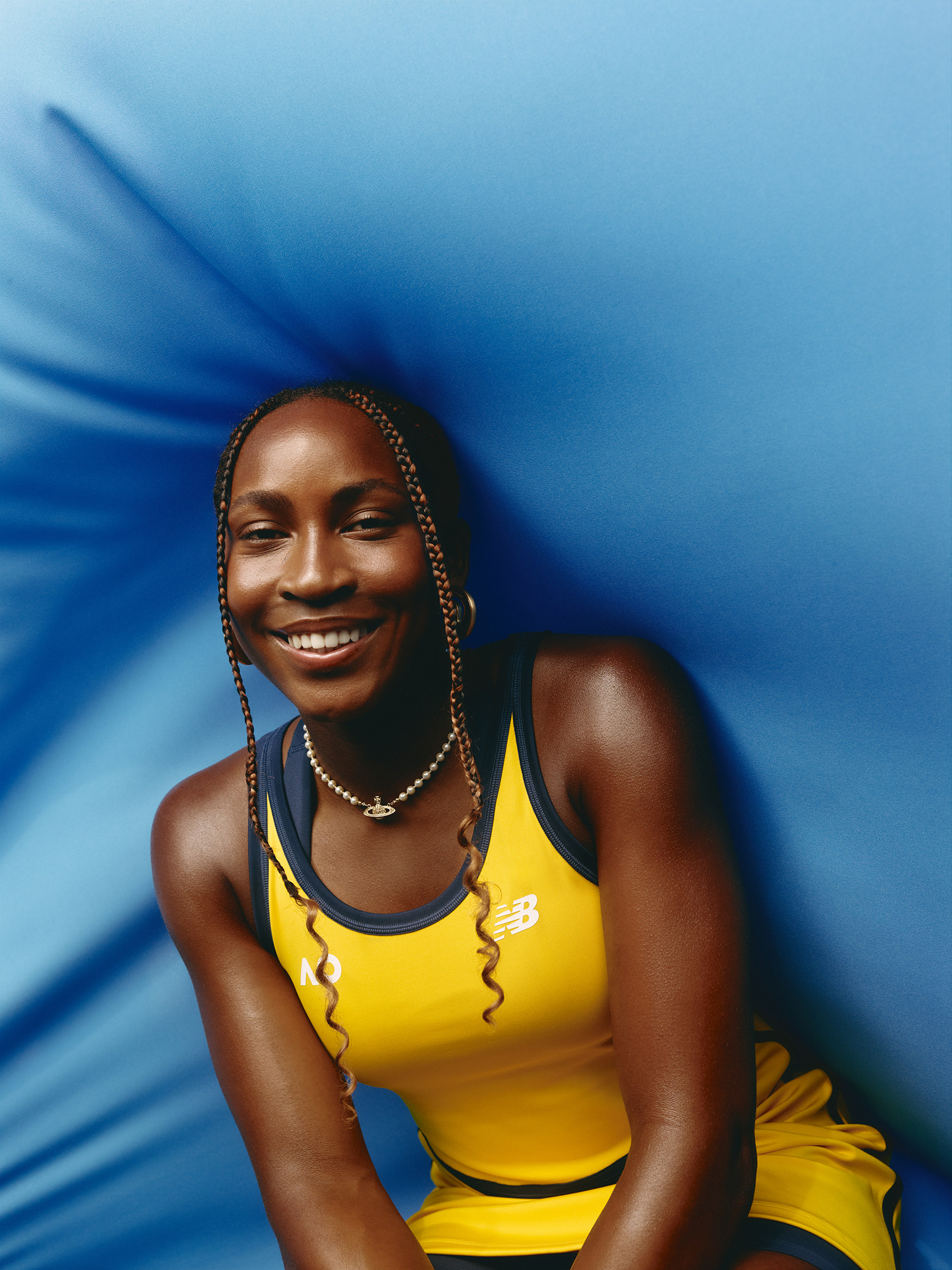Gauff, ranked No. 3 in the world, photographed in Melbourne on Jan. 9 (Daphne Nguyen for TIME)