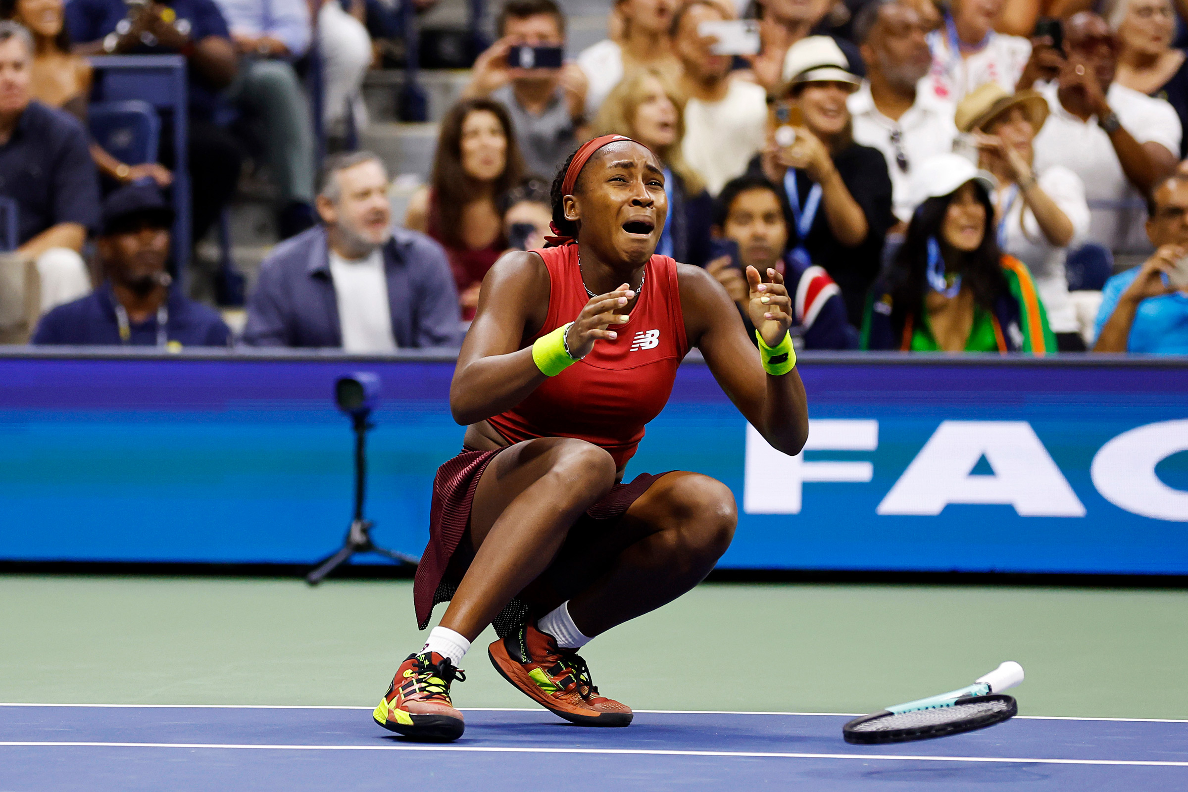 Gauff won what she hopes is the first of many Grand Slams at the 2023 U.S. Open (Sarah Stier—Getty Images)