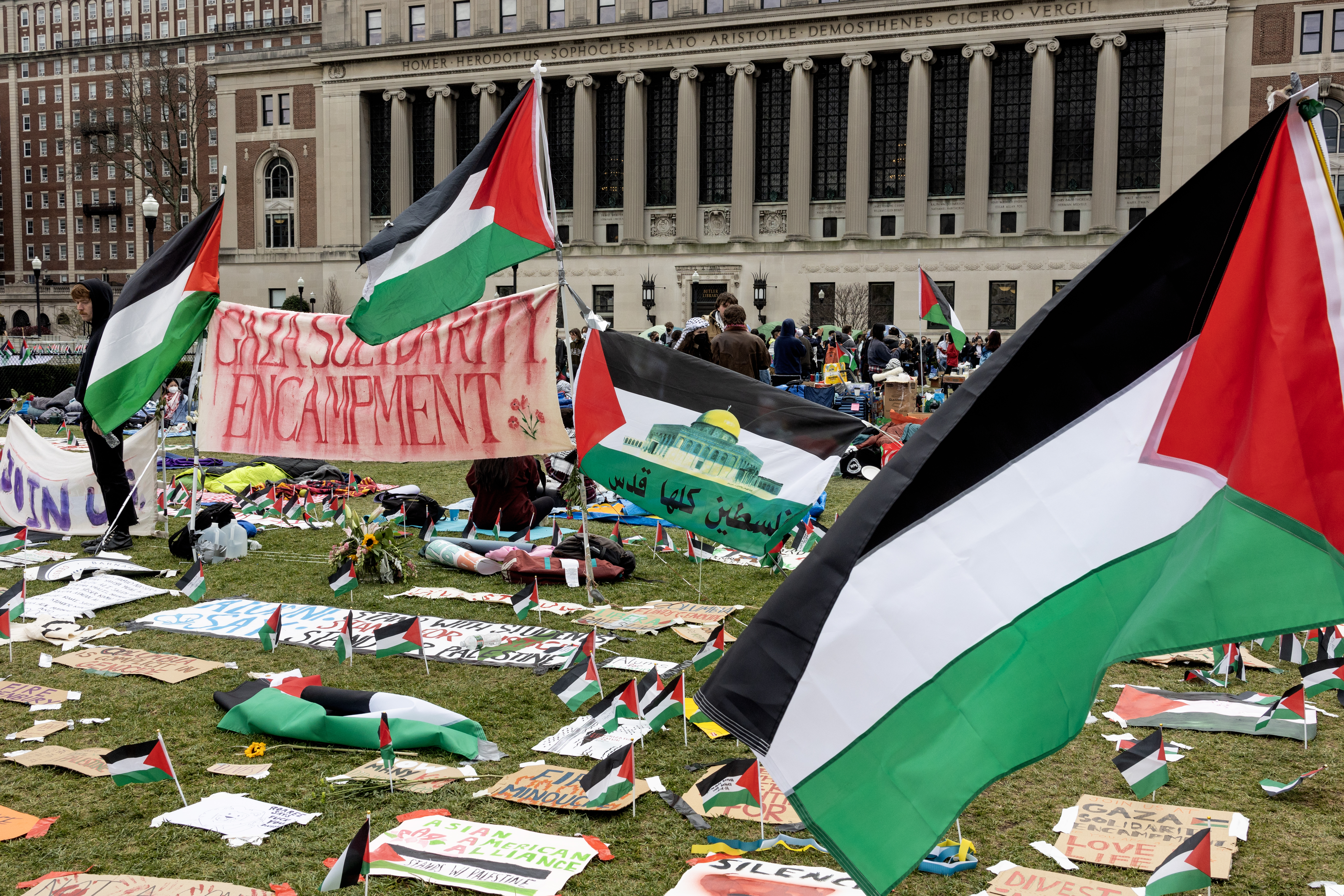 Pro-Palestinian Encampments Take Over American College Campuses