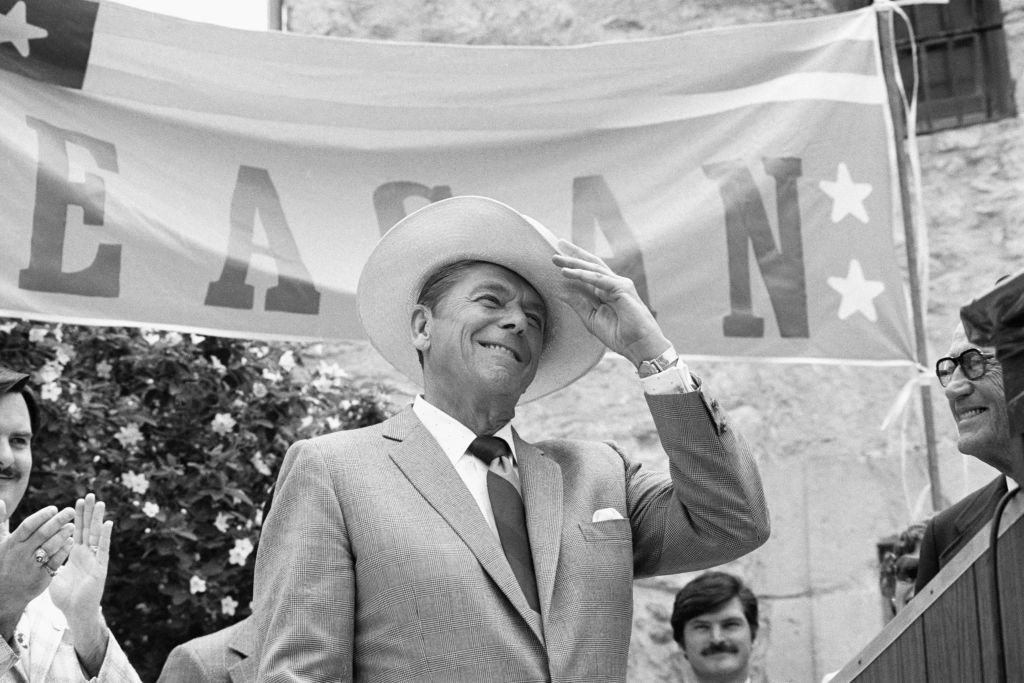 Ronald Reagan Campaigns in Houston Ahead of the Republican Convention
