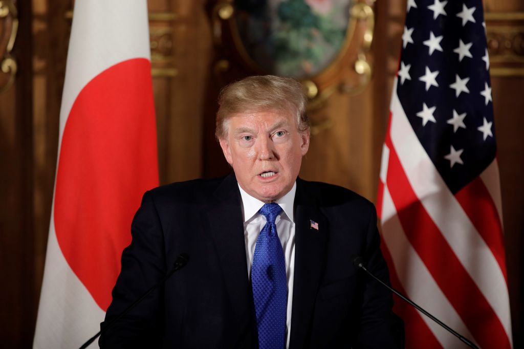 US President Trump meets Japanese PM Abe in Tokyo