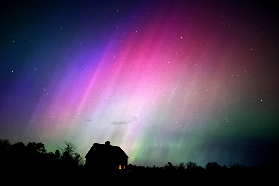 Solar Storm Prompts Colorful Light Shows Across Northern Hemisphere