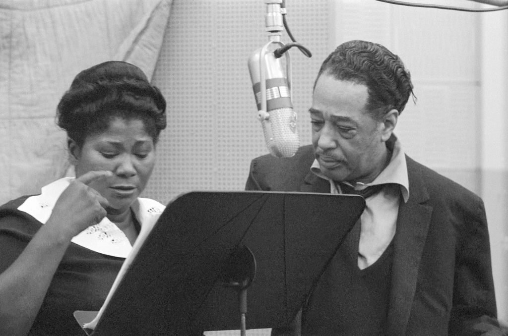 Duke Ellington And Mahalia Jackson In The Studio